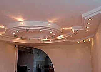 Многоуровневые потолки из гипсокартона