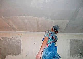 Шпатлевка потолка